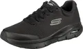 Produktbild: Skechers Herren Arch Fit Sneaker, Black Textile Synthetic Trim, 46 EU