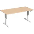 Produktbild: Elektro-Hubtisch Elevate Basic, 800 x 1600 mm, buche/weiß - Weiß