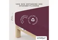 Produktbild: Schlafgut Spannbettlaken PURE Bio-Baumwolle mit Elasthan, dehnbar blickdicht, straff, Bettlaken, Jersey, Gummizug: rundum, (1 Stück), PREMIUM Laken für Matratzen bis 30cm Höhe, in 90x200, 140x200, 180x200