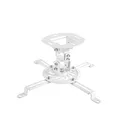 Produktbild: Perfect Halterung für Beamer, neigbar -15°/+15°, schwenkbar 360°, drehbar 360°, Deckenabstand 15cm, Traglast max. 13,5kg, weiß