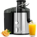 Produktbild: Clatronic Entsafter Gemüse und Obst | Juicer Machine mit 400W | Slow Juicer für mehr Vitamine | Tropfstopp für sauberes Arbeiten | AE 3666 - Silber