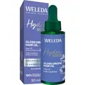 Produktbild: WELEDA Bio Hydra Shine Gloss Drops Haaröl mit Arganöl, Jojobaöl & Kokosöl für Glanz & Anti Frizz - Naturkosmetik Haarpflege Öl ohne Silikon für spürbar geschmeidige und glänzende Haare (vegan, 30ml)