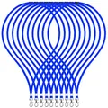 Produktbild: WEBBOMB 10x Schlüsselband Lanyard 360° Umhängeband edel glänzend mit Karabiner für Zugangskarten Ausweishalter Büro ID Karte Fahrkartenhülle Schlüsselbänder Handy Band (Blau mit security clip)