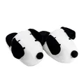 Produktbild: United Labels The Peanuts Snoopy Hausschuhe mit Wackelohren, Weiß Schwarz, 35/37, Plüsch Pantoffeln für Damen, Puschen, Slipper