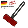 Produktbild: Universal Rückstrahler Reflektor T-Halter Motorrad Roller Quad ATV Kennzeichen