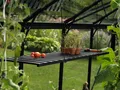 Produktbild: Vitavia abklappbares Alu-Pflanzregal für Gewächshäuser, schwarz, 120 x 29 cm