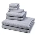 Produktbild: Möve - 8 teiliges Frottier-Set - Superwuschel (2 X Wasch- 2 X Gäste- 2 X Dusch- 2 X Handtuch im Set) - 520 g/m2 - Baumwolle - Walkfrottee - saugstark - weich und flauschig - Silver