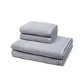 Produktbild: Möve - 4 teiliges Frottier-Set - Superwuschel (2 X Handtuch 2 X Duschtuch im Set) - 520 g/m2 - Baumwolle - Walkfrottee - saugstark - weich und flauschig - Silver