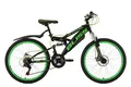 Produktbild: KS Cycling Jugendfahrrad Mountainbike Fully 24'' Bliss schwarz-grün RH 38 cm