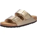 Produktbild: Birkenstock Arizona Gold Narrow Fußbett - Damen Hausschuhe - 1016111 - Gold - 41