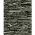 Produktbild: EDEM 1003-34 Tapete Steintapete Naturstein Bruchstein hochwaschbar Schwarz Grau 10,05 m x 0,53 m 5,33 m2 Schwarz