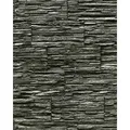 Produktbild: Edem - Stein Tapete 1003-34 Tapete Naturstein Bruch-stein Schiefer Mauer Optik Geprägte Struktur Hochwaschbar Schwarz Grau