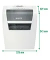 Produktbild: LEITZ Aktenvernichter LEITZ IQ Home Aktenvernichter mit Partikelschnitt P-4 bis 6 Blatt, Home Office (ca. 1-2 Personen)