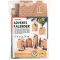 Produktbild: folia PAPER 49tlg. Adventskalenderbastelset in Hellbraun