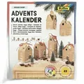 Produktbild: Folia Adventskalender Aus Kraftpapier 24 Häuschen