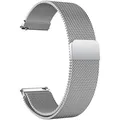 Produktbild: Uhrenarmband Edelstahl, Magnetverschluss, Smartwatch, Damen Herren, Silber, 22mm