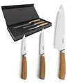 Produktbild: Kuppels 3-tlg. Küchenmesser Set WOOD NEU & OVP
