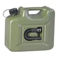 Produktbild: Hünersdorff Kraftstoff-Kanister PROFI (UN) 10 L oliv,UN-Zulassung,HDPE,schwarzes Zubehör