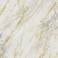 Produktbild: Bricoflor Marmor Tapete Weiß Gold Grau für Wohnzimmer und Schlafzimmer Scheuerbeständige Vliestapete in Marmoroptik mit Vinyl