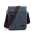 Produktbild: LOSMILE Herren Umhängetaschen , Leinwand Schultertaschen für Tablets ,Schulranzen, für Schule und Arbeits,für Männer und Frauen.(M-Blau)