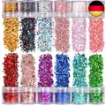Produktbild: Festival Glitzer Gesicht für Festliche Verkleidungen, 12 Farb-Set Body Glitter