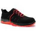 Produktbild: ELTEN Sicherheitsschuhe Maddox black-red Low, ESD, S3S, Halbschuhe, Stahlkappe, Mikrofaser und Textilmaterial, Gr. 39