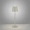 Produktbild: Just Light. LED-Akku-Tischleuchte Euria Greige 37 cm x Ø 110