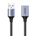 Produktbild: Verlängerungskabel USB 3.0, 0,5m in Schwarz-Grau USB-Stecker auf USB-Buchse