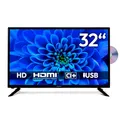 Produktbild: MEDION 80 cm (32 Zoll) HD Fernseher (integrierter DVD-Player, Triple Tuner Receiver DVB-T2 DVB-C DVB-S2, 2 x HDMI, USB, Kopfhöreranschluss, AV in, Mediaplayer, CI+, MD 832001)
