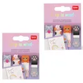 Produktbild: Legami - Keep in Mind Seitenmarker, 80 Seitenmarker Aufkleber (20 x 4), beschreibbare und entfernbare Aufkleber, Motiv Kitty, 7 x 5,5 cm (2-er Set)
