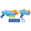 Produktbild: Nerf Elite Junior Ultimate Starter Set, 2 Easy-Play Blaster, 15 Nerf Elite Darts, Outdoor-Spielzeug für Kinder ab 6 Jahren