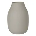 Produktbild: blomus Vase -COLORA- | Blumenvase aus Keramik | Farbe Mourning Dove | Größe S Ø11x15H cm | hochwertige Handarbeit