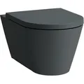 Produktbild: LAUFEN Kartell Wand-WC, Tiefspüler, spülrandlos, 545x370x355mm, H8203377580001, Farbe: Graphit matt