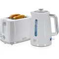 Produktbild: Briebe Elegance Set Toaster 2 Scheiben Breite Schlitze + Wasserkocher 1,7L Elektrischer, SKT1170WHT, Weiß