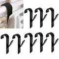 Produktbild: MUYAPAY 8 Stück Badheizkörper Handtuchhalter, Haken Für Handtuchheizkörper,Elektrischer Handtuchhalter, Wäscheständer Zubehör Zum Aufhängen Von Handtüchern, Badetüchern(Schwarz)