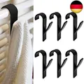 Produktbild: MUYAPAY HORREX 8 Stück Badheizkörper Handtuchhalter, Haken Für Ha