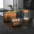 Produktbild: Arendo Frühstücks-Set in Kupfer Optik, Wasserkocher + Eierkocher + Toaster