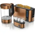 Produktbild: Arendo Frühstücksset 3 teilig, Wasserkocher, Toaster, Eierkocher