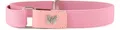 Produktbild: Ladeheid Kinder Gürtel Ohne Schnalle Elastischer Kindergürtel für Jungen und Mädchen 1-6 Jahre 34-65 cm P15G (Rosa/Schmetterling)