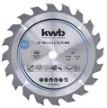 Produktbild: kwb Kreissägeblatt 156 x 12,75 mm, schneller Schnitt, Sägeblatt geeignet für Weich- und Hartholz, Tischlerplatten und Spanplatten