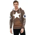 Produktbild: Rusty Neal Kapuzensweatshirt mit großem Stern-Design gelb XXL