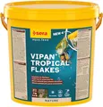 Produktbild: sera Vipan Flakes 10 L (2 kg) | Fischfutter für an der Wasseroberfläche fressende Zierfische | Ohne Farb- und Konservierungsstoffe | Für gesundes Wachstum & kräftige Entwicklung