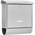 Produktbild: Burg-Wächter BURG Briefkasten INOXSTAR Höhe 395 mm - mit Zeitungsbox, Edelstahl rostfrei