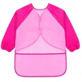 Produktbild: KIMMAX Bastelschürze kinder, Malschürze Malerkittel mit Ärmeln für Kinder von 3 bis 7 Jahren für Schule Kunst Malerei,Kochen,Rosa (M,100-125 cm)