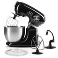 Produktbild: GOURMETmaxx Küchenmaschine & Rührgerät | Multifunktionale Küchenhilfe inkl. Rührschüssel und Aufsätze | Leistungsstarker Mixer mit Schneebesen und mehr | Elektrische Knetmaschine [schwarz]