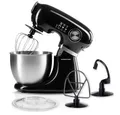 Produktbild: GOURMETmaxx Küchenmaschine GOURMETmaxx Küchenmaschine - Schwarz, 1000 W, inkl. Rührschüssel & Aufsätze leistungsstarker Mixer mit Schneebesen