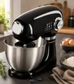 Produktbild: GOURMETmaxx Küchenmaschine Rührgerät Mixer Knetmaschine Schüssel Schwarz C-06