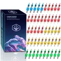 Produktbild: Tattoo Kartuschennadeln Set 50er Mix Rundliner Magnum Schattierer Mehrfarbig