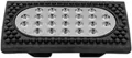 Produktbild: Sprenger Steigbügel Einlagen Gummi für FLEXCITE schwarz silber, Farbe:schwarz-silber, Größe:120 mm