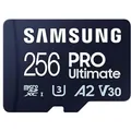 Produktbild: Micro SD 256GB Samsung PRO Ultimate microSDXC 200MB/s + USB-Kartenleser